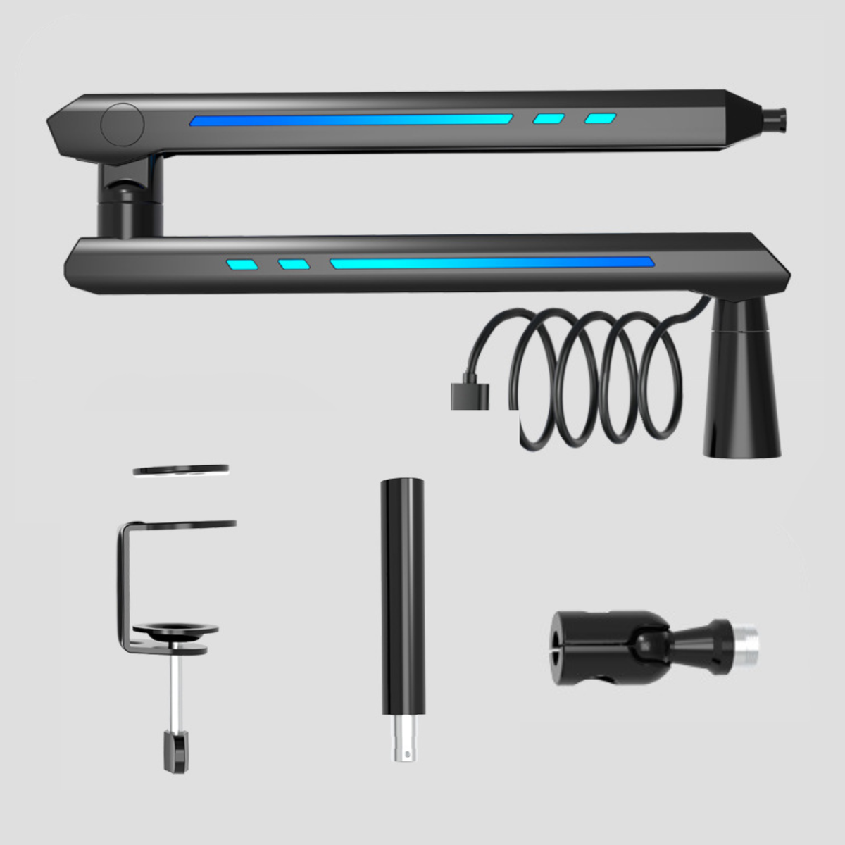 Aluminum RGB Microphone Stand