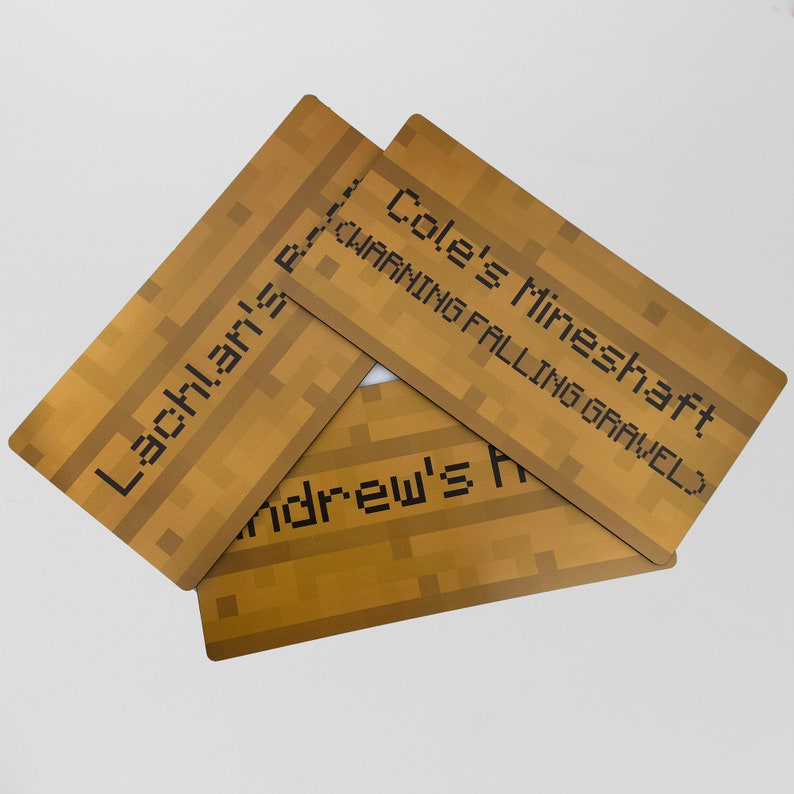 Custom writing sign for rooms