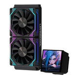 LOVINGCOOL 240mm ARGB Liquid CPU Cooler with Display